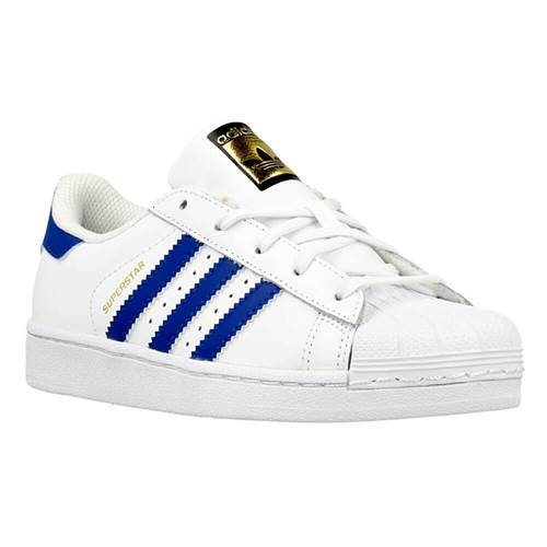 Adidas Superstar Blanc,Bleu