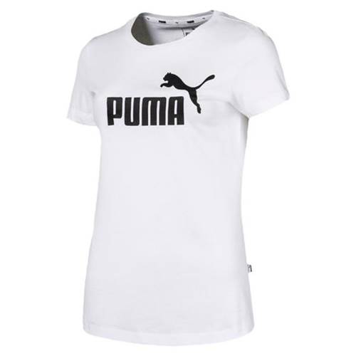 Puma Ess Logo Tee Blanc