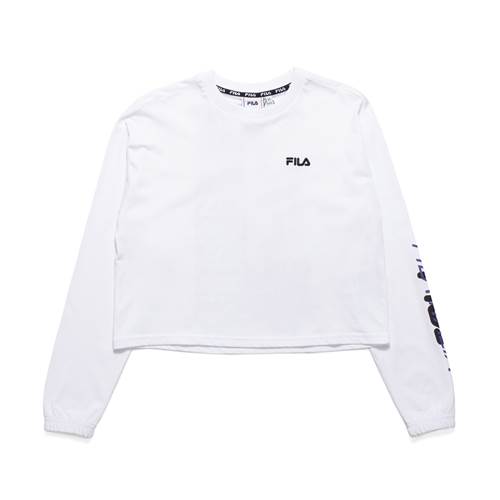 Fila Wmn Calandra Cropped LS Shirt Blanc