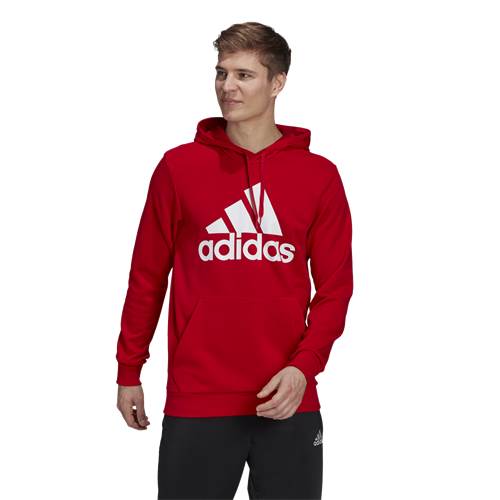Adidas Essentials Fleece Big Logo Hoodie Rouge
