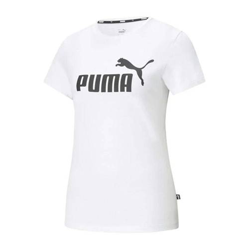 Puma Ess Logo Tee Blanc