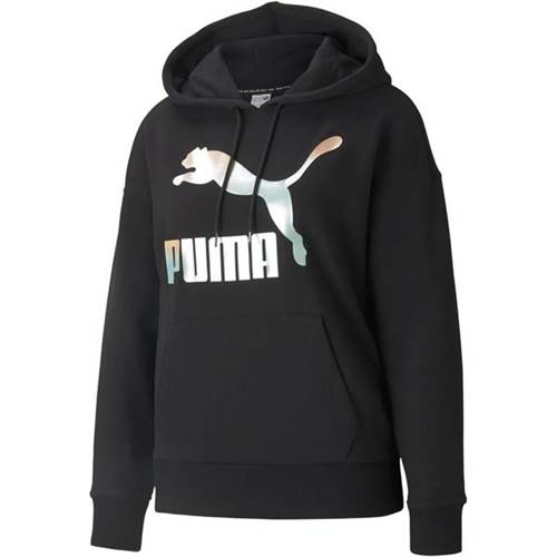 Puma Classics Logo Hoodie Noir