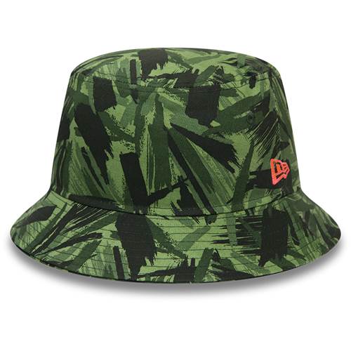 New Era Camo Bucket Hat Vert