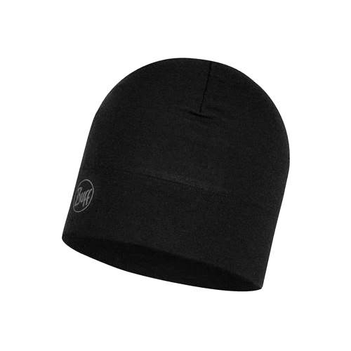 Buff Czapka Wool Hat Solid Black Noir
