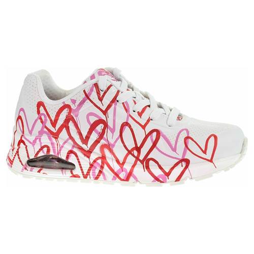 Skechers Uno Spread The Love Rouge,Rose,Blanc