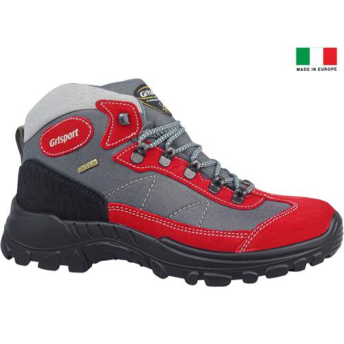 Grisport Rosso Scamosciato Rouge,Gris