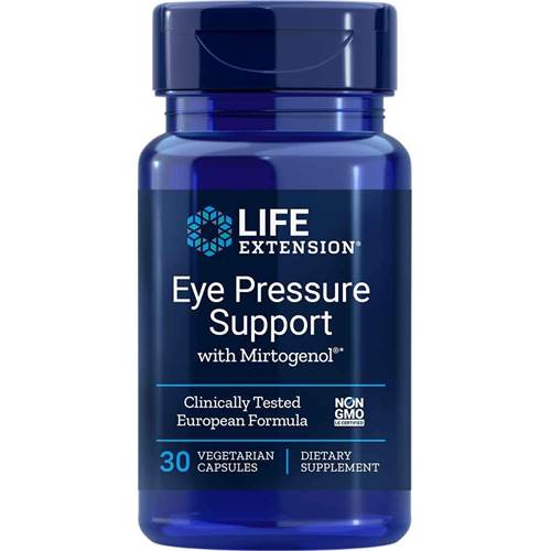 Life Extension Eye Pressure Support With Mirtogenol Bleu marine