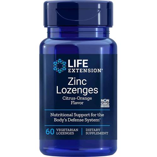 Life Extension Zinc Lozenges Bleu marine
