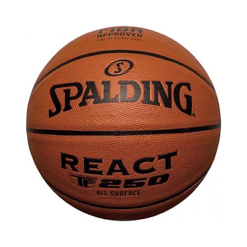 Spalding React TF250 Logo Fiba Marron