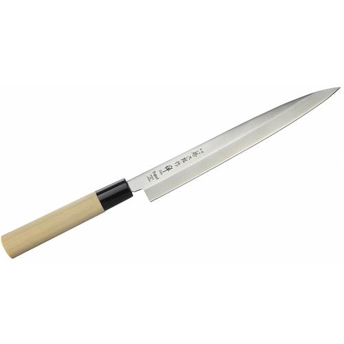 Tojiro Nóż Yanagi Sashimi Stalowy Zen Dąb Kremowy 21 CM Argent,Beige