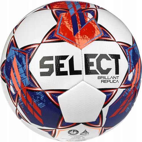 Balon Select Piłka Nożna Brillant Replica V23 Biało-czerwono-granatowa