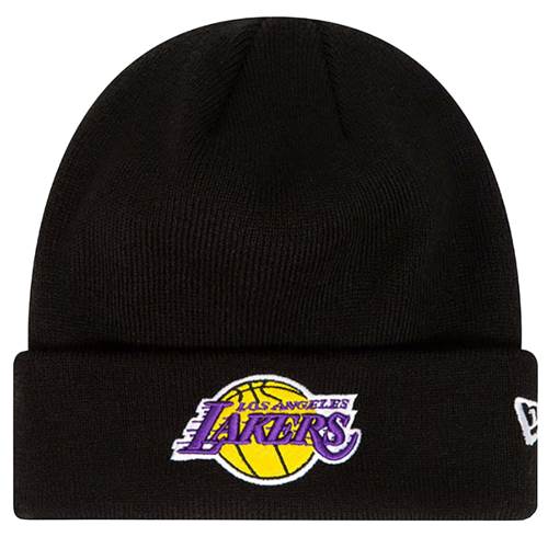 New Era Essential Cuff Beanie Los Angeles Lakers Hat Noir