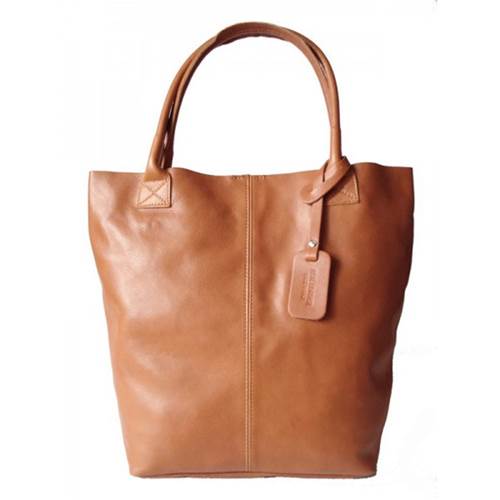 Sac Vera Pelle Shopper Bag Xxl Real Leather A4 Camel