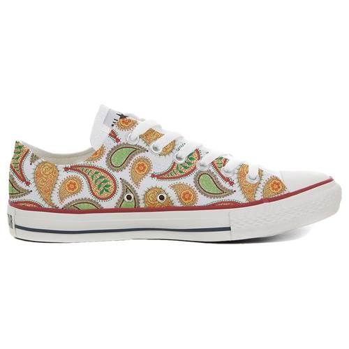 Converse Original Customized With Printed Italian Style Handmade Shoes Quirky Paisley B12261