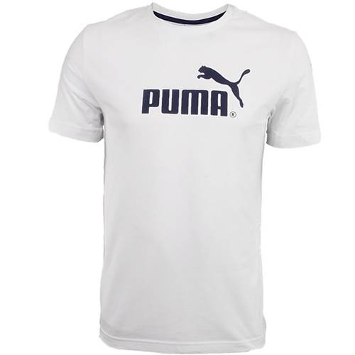 Puma Large NO1 Logo Tee Blanc