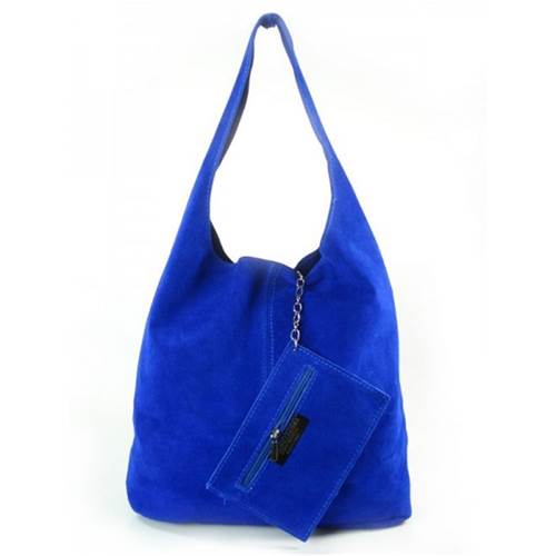 Vera Pelle Shopper Bag XL A4 Bleu