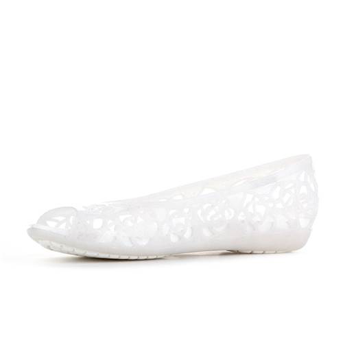 Crocs Isabella Jelly Flat Oyster With Glitter 203285907