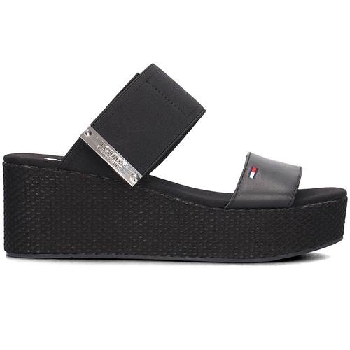 Tommy Hilfiger Jeans Flatform Sandal Black EN0EN00217990