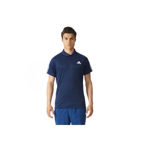 Adidas Club Polo Blanc,Bleu marine