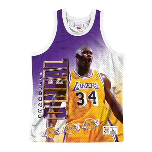Mitchell & Ness Nba Tank Los Angeles Lakers Shaquille Oneal MSTKMI19002LALWHITSON