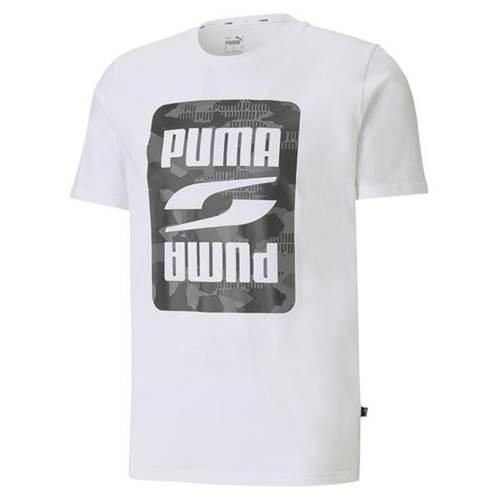 Puma Rebel Camo Graphic Tee Blanc