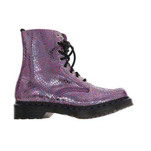Chaussure Dr Martens Pascal Purple Snake Metallic Suede