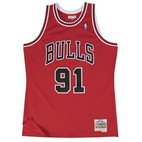 Mitchell & Ness Dennis Rodman 9798 Nba Hardwood Classics Chicago Bulls Rouge