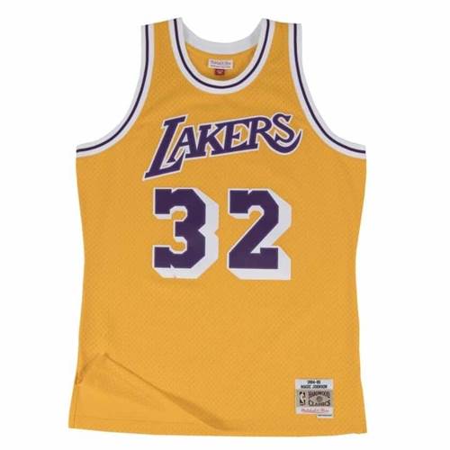 Mitchell & Ness Nba Swingman Jersey 20 Los Angeles Lakers 198485 Magic Johnson SMJYGS18175LALLTGD84EJH
