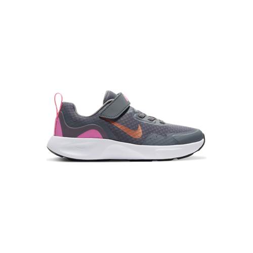 Nike Wearallday PS Blanc,Rose,Gris