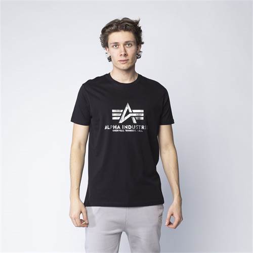 T-shirt Alpha Industries Basic Foil Print