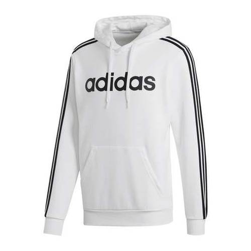 Adidas Essential 3STRIPE Linear Hoodie Blanc