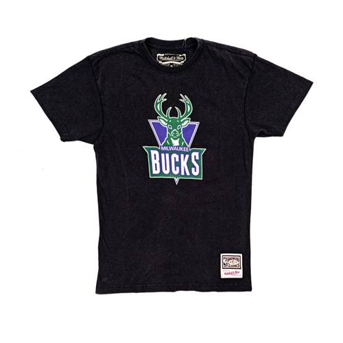 Mitchell & Ness Nba Worn Logo Milwaukee Bucks Tshirt SSTEINTL869MBUBLCK