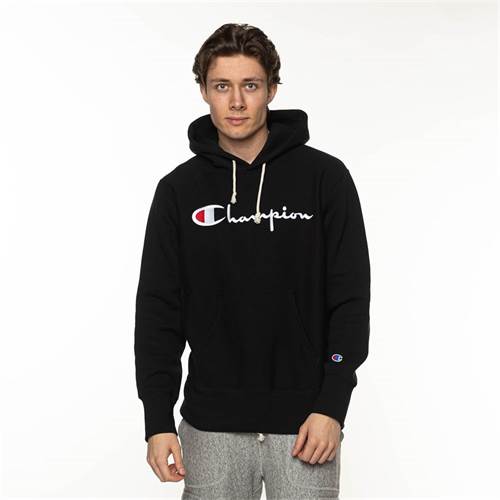 Champion Reverse Weave Script Logo Hooded Sweatshirt 216499KK001NBK
