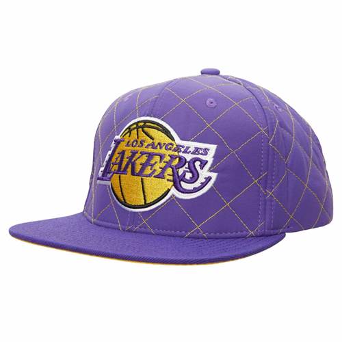 Bonnet Mitchell & Ness Nba Quilted Taslan Snapback Los Angeles Lakers