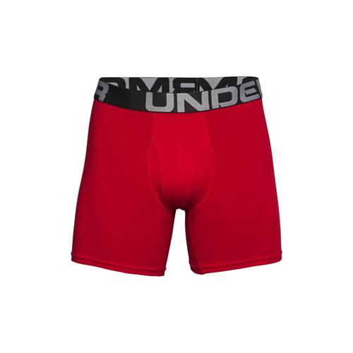 Under Armour Charged Cotton 6IN 3 Pack Rouge