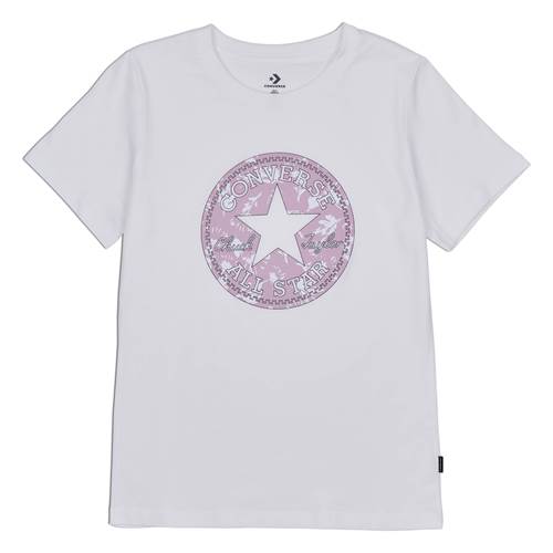 Converse Fall Floral Patch Grapphic Tee Blanc