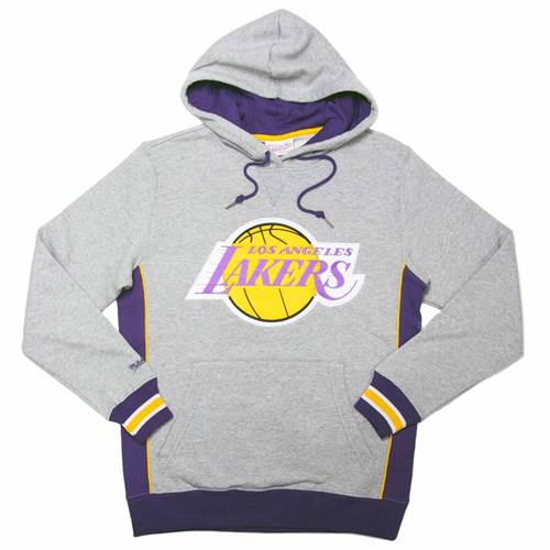 Mitchell & Ness Pinnacle Heavyweight Fleece Nba Los Angeles Lakers Violet,Gris