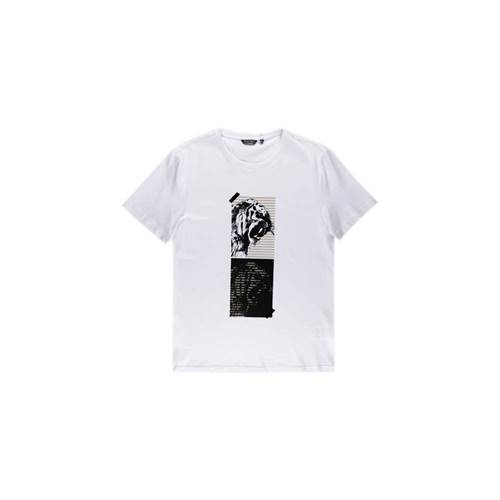 T-shirt Antony Morato Tshirt Męski Super Slim Fit White