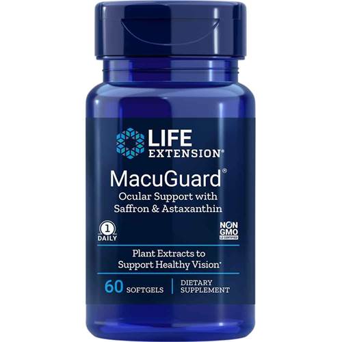 Compléments alimentaires Life Extension Macuguard Ocular Support With Saffron Astaxanthin