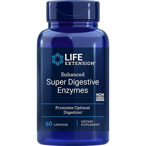 Life Extension Enhanced Super Digestive Enzymes Bleu marine