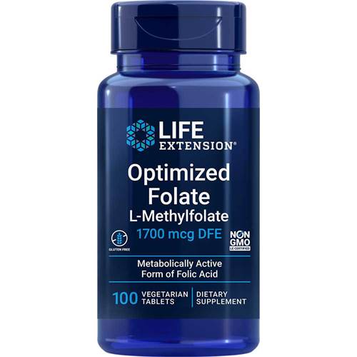 Compléments alimentaires Life Extension Optimized Folate L Methylfolate 1700 Mcg Dfe