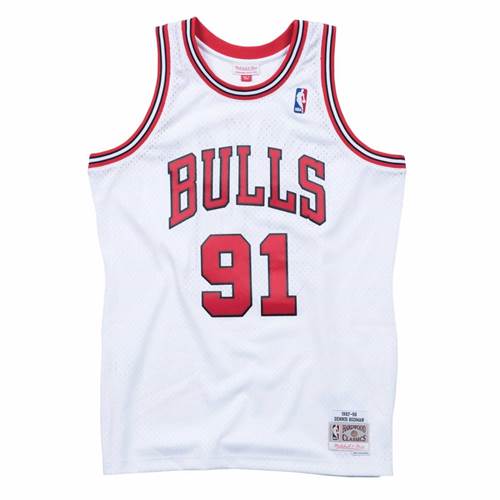 Mitchell & Ness Nba Chicago Bulls Dennis Rodman Swingman Blanc