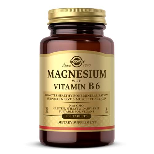 Compléments alimentaires Solgar Magnesium With Vitamin B6