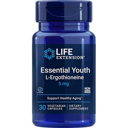 Life Extension Essential Youth L-ergothioneine Bleu marine