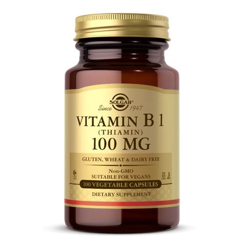 Compléments alimentaires Solgar Vitamin B1 Thiamin 100 MG 100 Caps