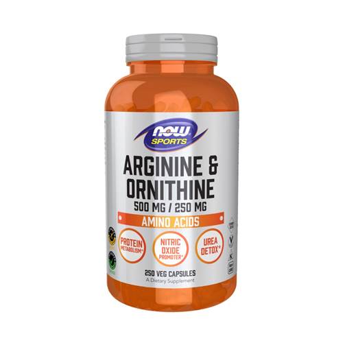 Compléments alimentaires NOW Foods Arginine 500 MG Ornityne 250 MG
