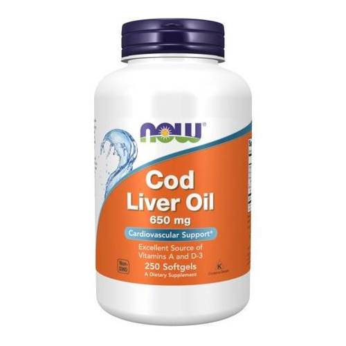 Compléments alimentaires NOW Foods Cod Liver Oil Tran 650 MG