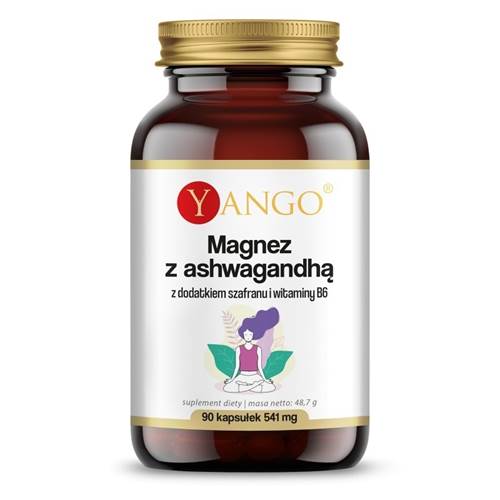 Compléments alimentaires Yango Magnesium With Ashwagandha With Saffron Wit B6
