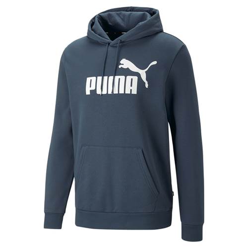 Puma Ess Big Logo Hoodie FL Bleu marine