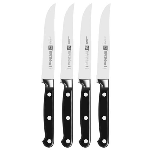 Couteaux Zwilling Professional S 4 Szt Czarne Noże DO Steków ZE Stali Nierdzewnej